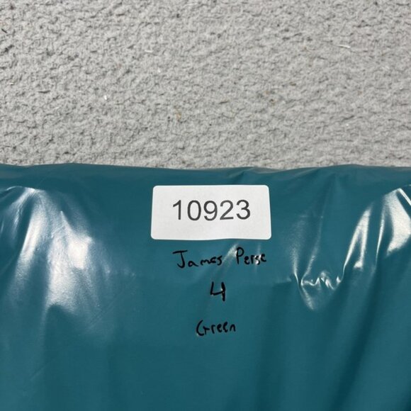 NWT JAMES PERSE Women Sz 4 Green Cotton Cropped Skinny Moto Zip Jacket $325 - Picture 10 of 10